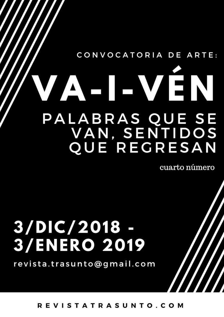 CONVOCATORIA DE ARTE 4TO NUMERO TRASUNTO